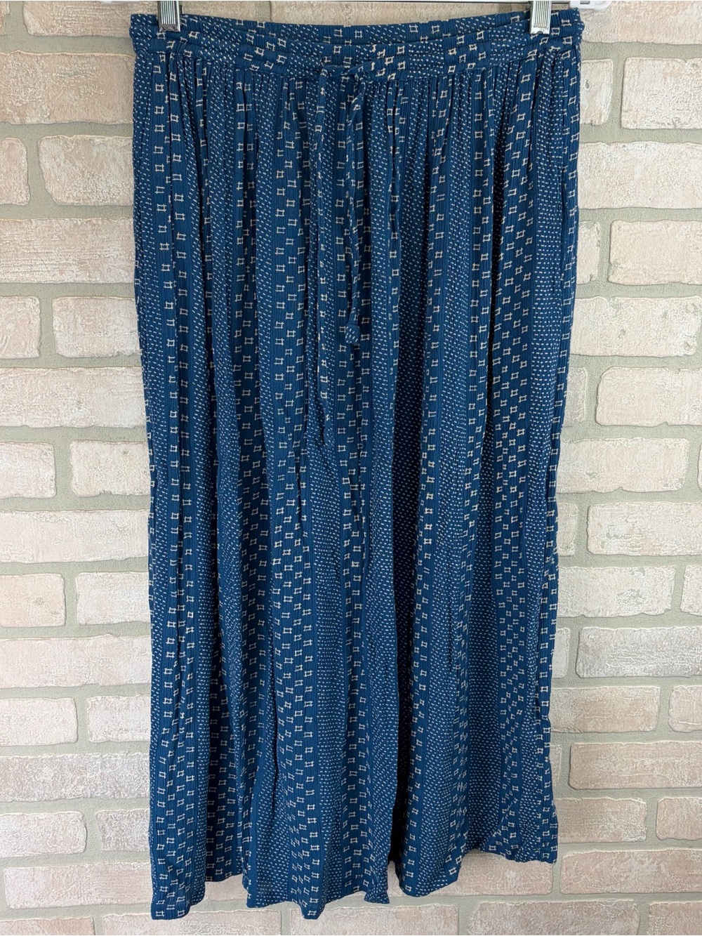 ORVIS Blue Patterned Maxi Skirt - Comfortable Everyday Style Size Small